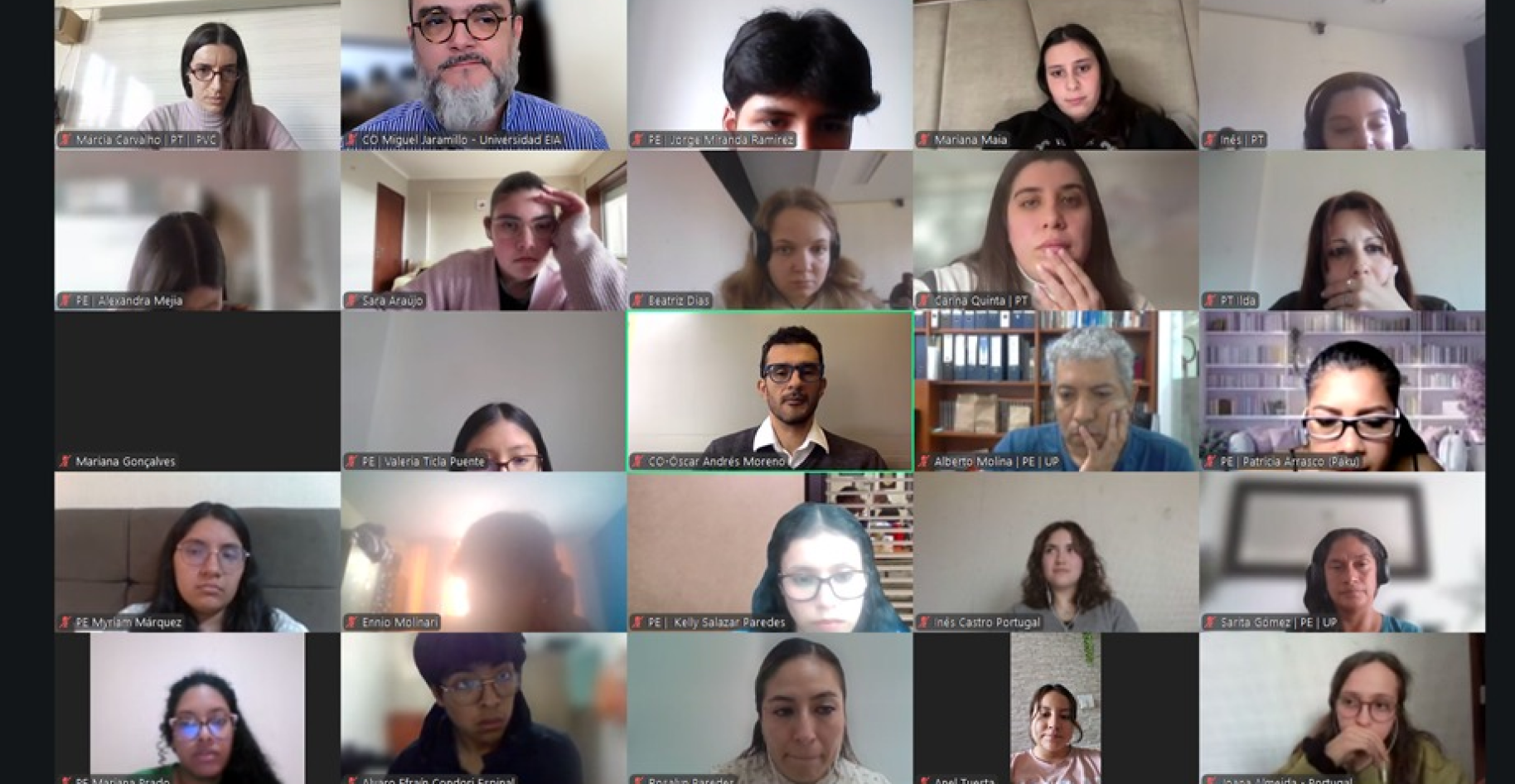 Experiência intercultural une estudantes da Colômbia, Perú e Portugal
